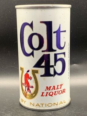 Vintage Beer Can Colt 45 Malt Liquor by National Empty Steel Can